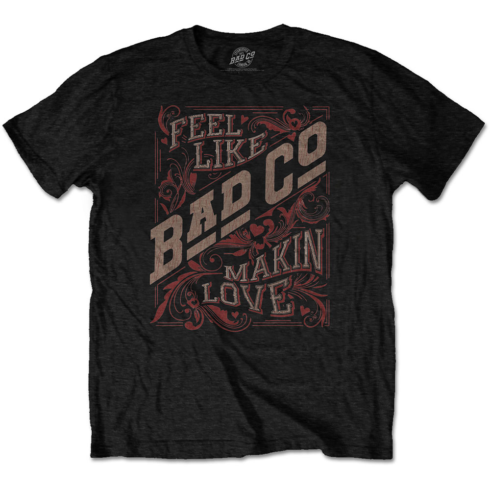 Tričko Bad Company - Feel Like Making Love, Unisex,Čierna,XL