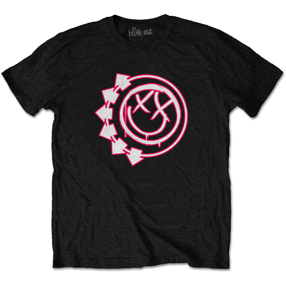 Tričko Blink 182 - Six Arrow Smiley, Unisex,Čierna,M