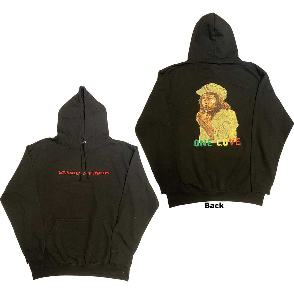 Mikina Bob Marley - Wailers One Love Portrait, Unisex,Čierna,XXL