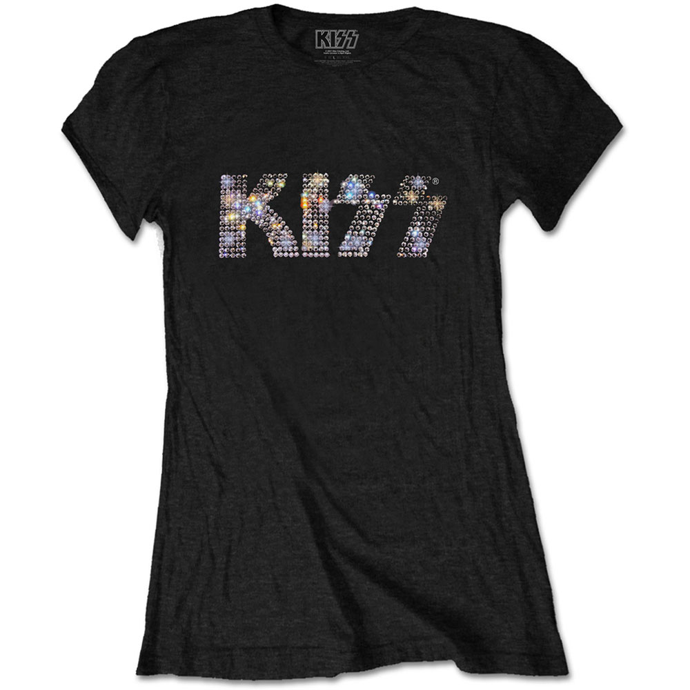 Tričko Kiss - Logo, Žena,Čierna,XXL