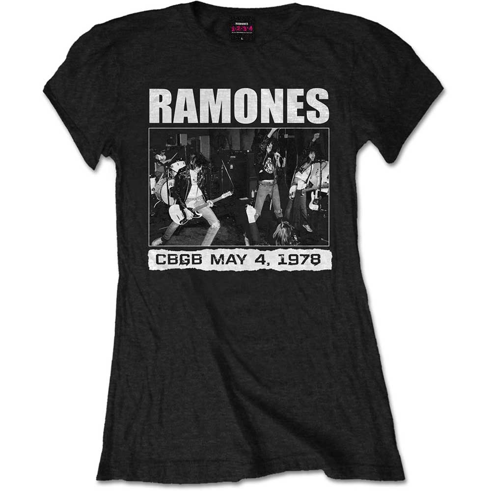 Tričko Ramones - CBGB 1978, Žena,Čierna,4XL