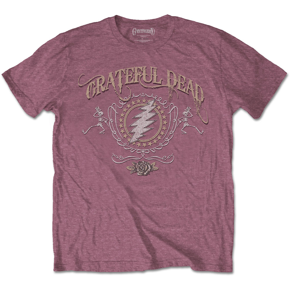 Tričko Grateful Dead - Bolt, Unisex,Červená,XXL