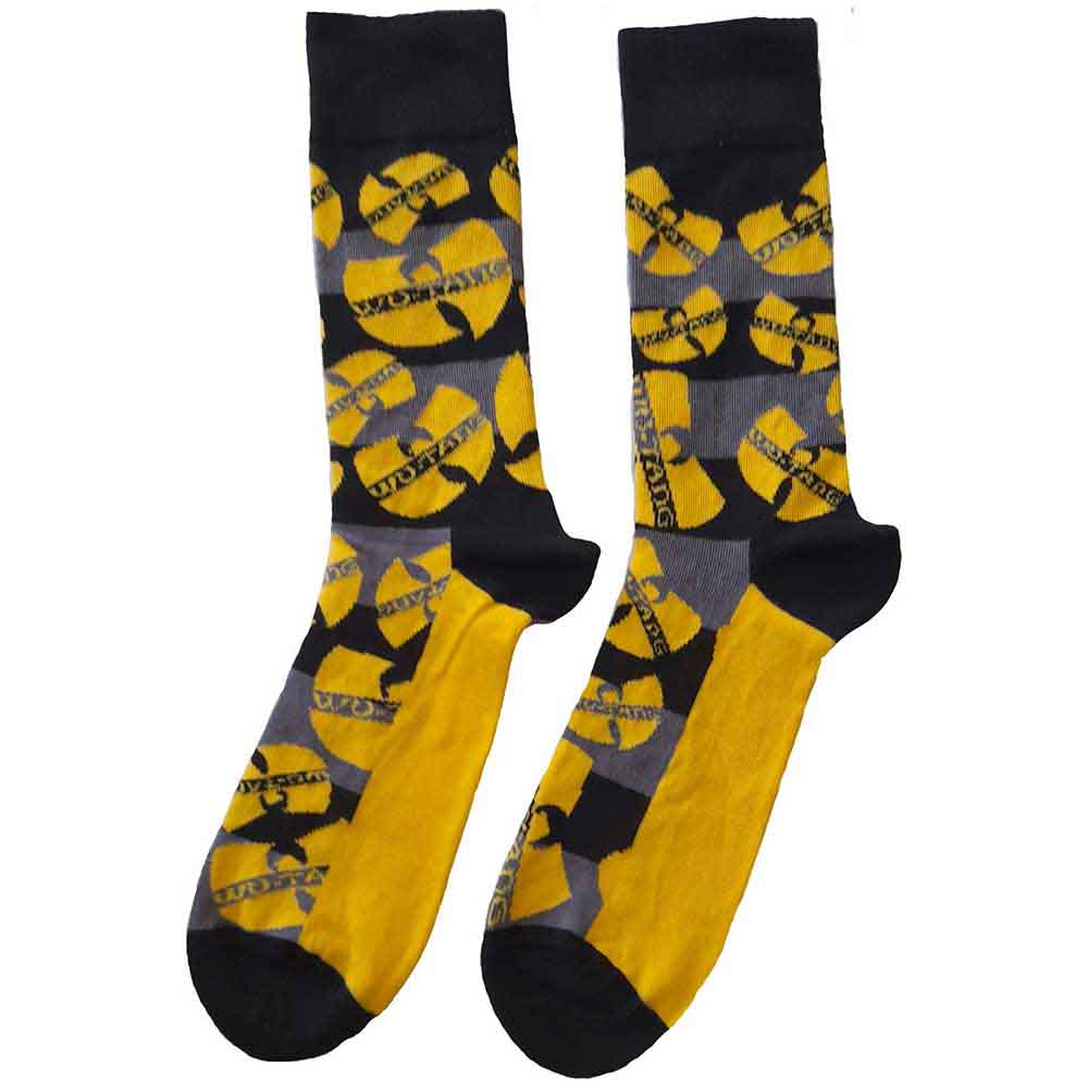Ponožky Wu-Tang Clan - Logos Yellow, Unisex,Žltá,UK 7 - 11