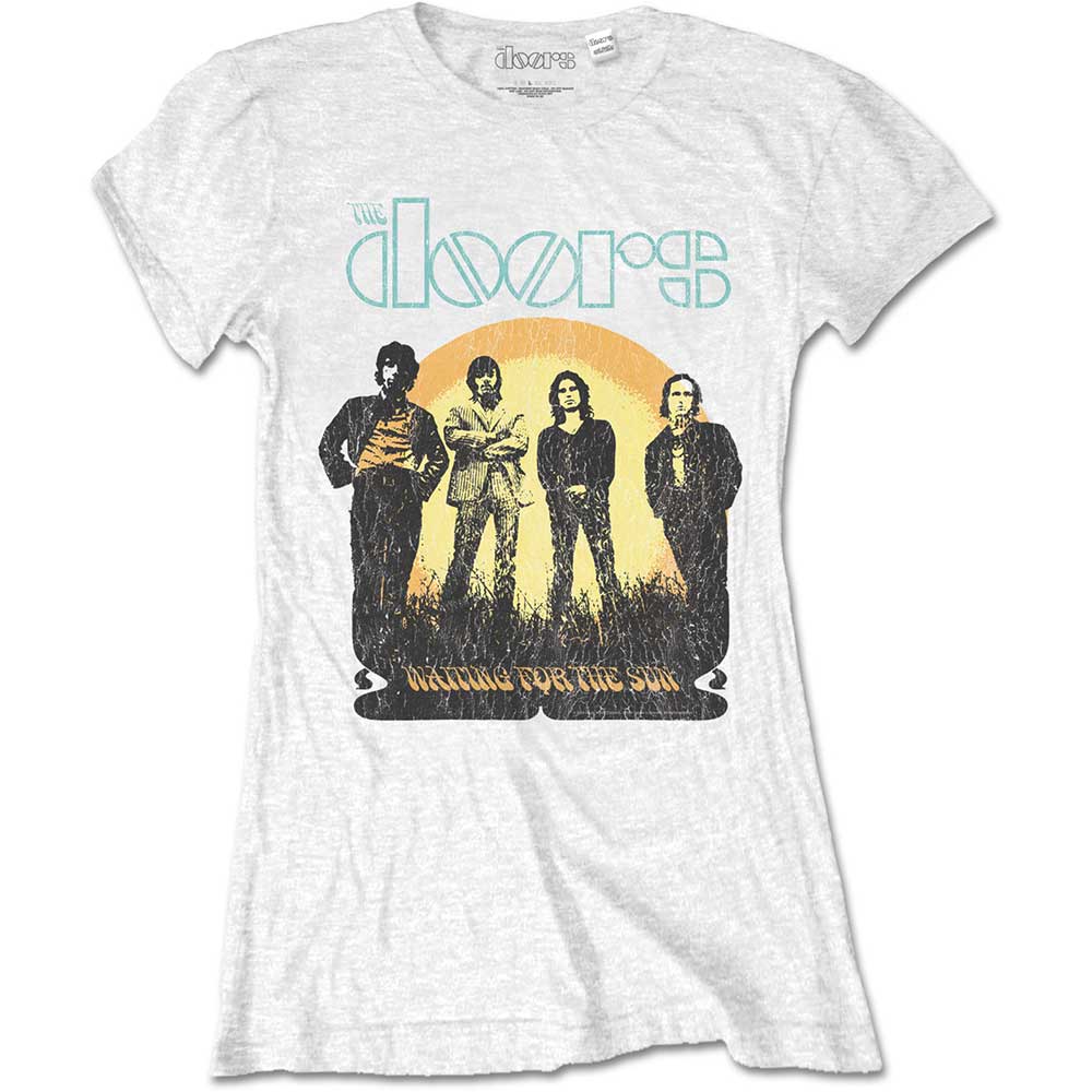 Tričko The Doors - Waiting for the Sun, Žena,Biela,XXL