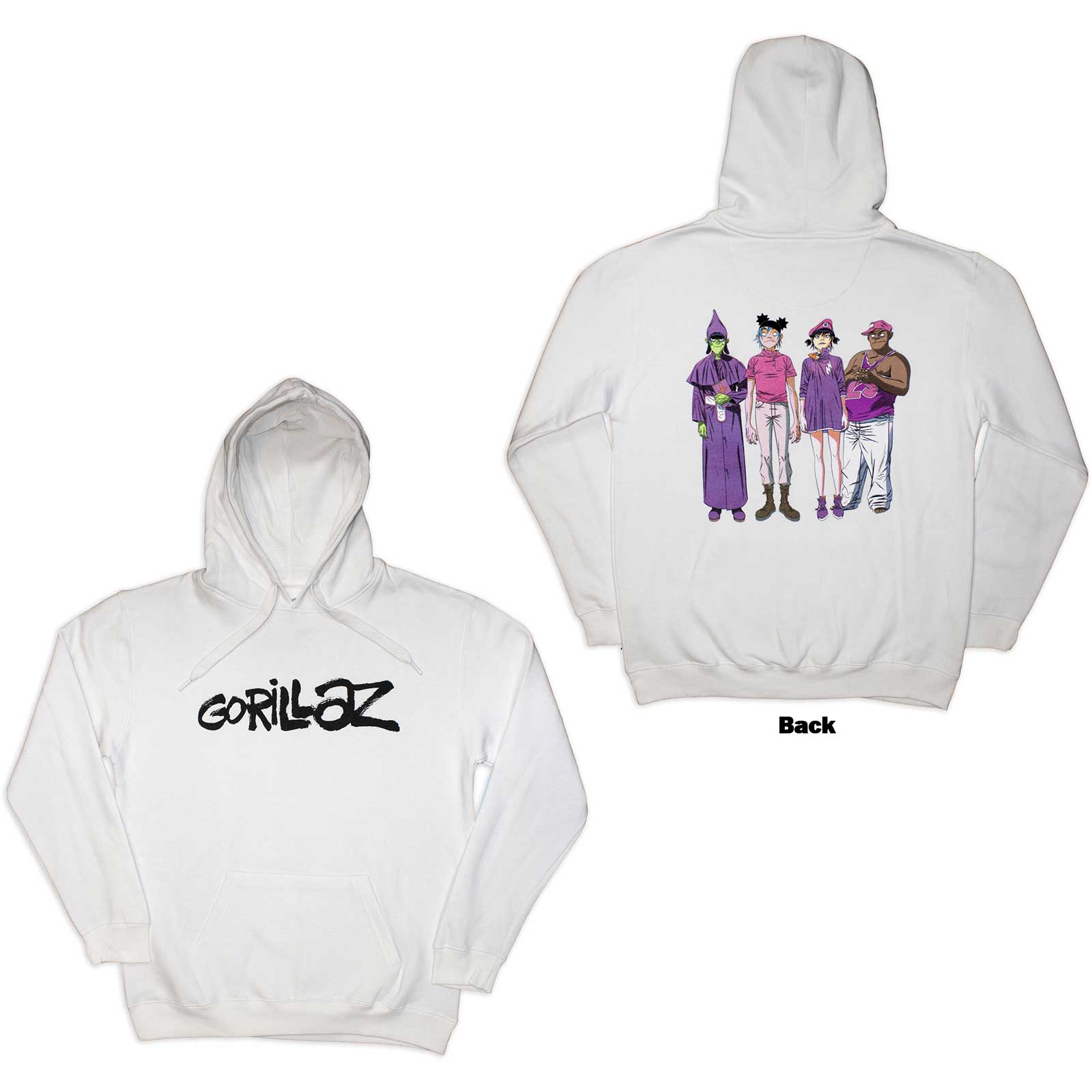 Mikina Gorillaz - Cracker Island, Unisex,Biela,XXL