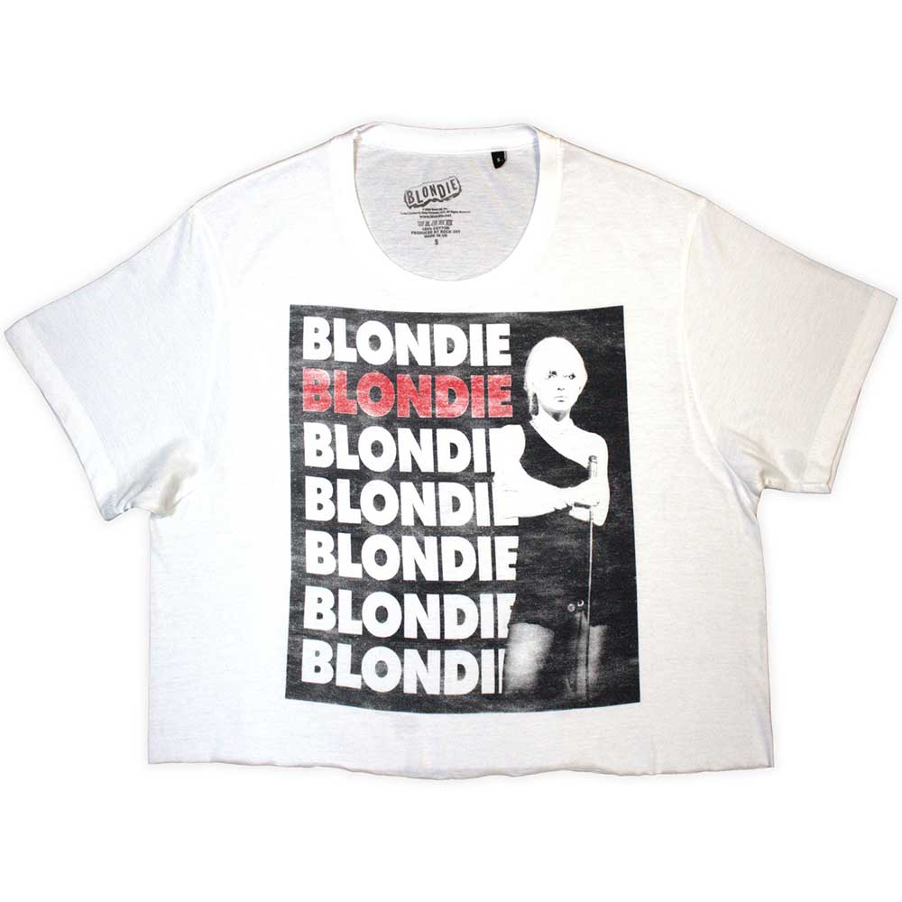Tielko Blondie - Stacked Logo, Žena,Biela,XXL