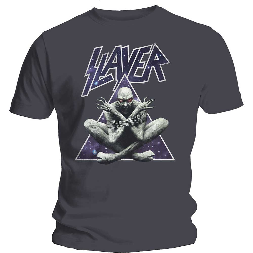 Tričko Slayer - Triangle Demon, Unisex,Šedá,XXL