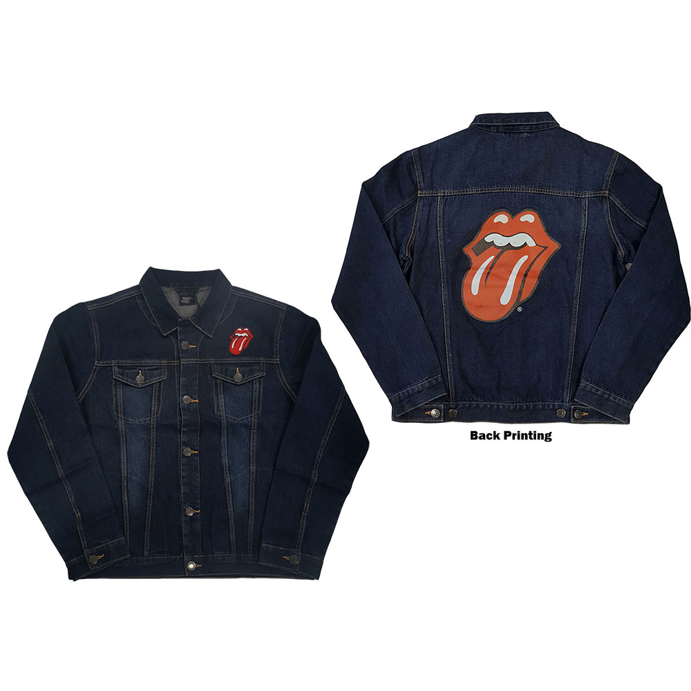 Bunda The Rolling Stones - Classic Tongue, Unisex,Modrá,XXL