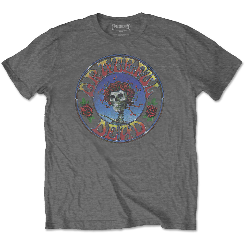 Tričko Grateful Dead - Bertha Circle Vintage Wash, Unisex,Šedá,XXL