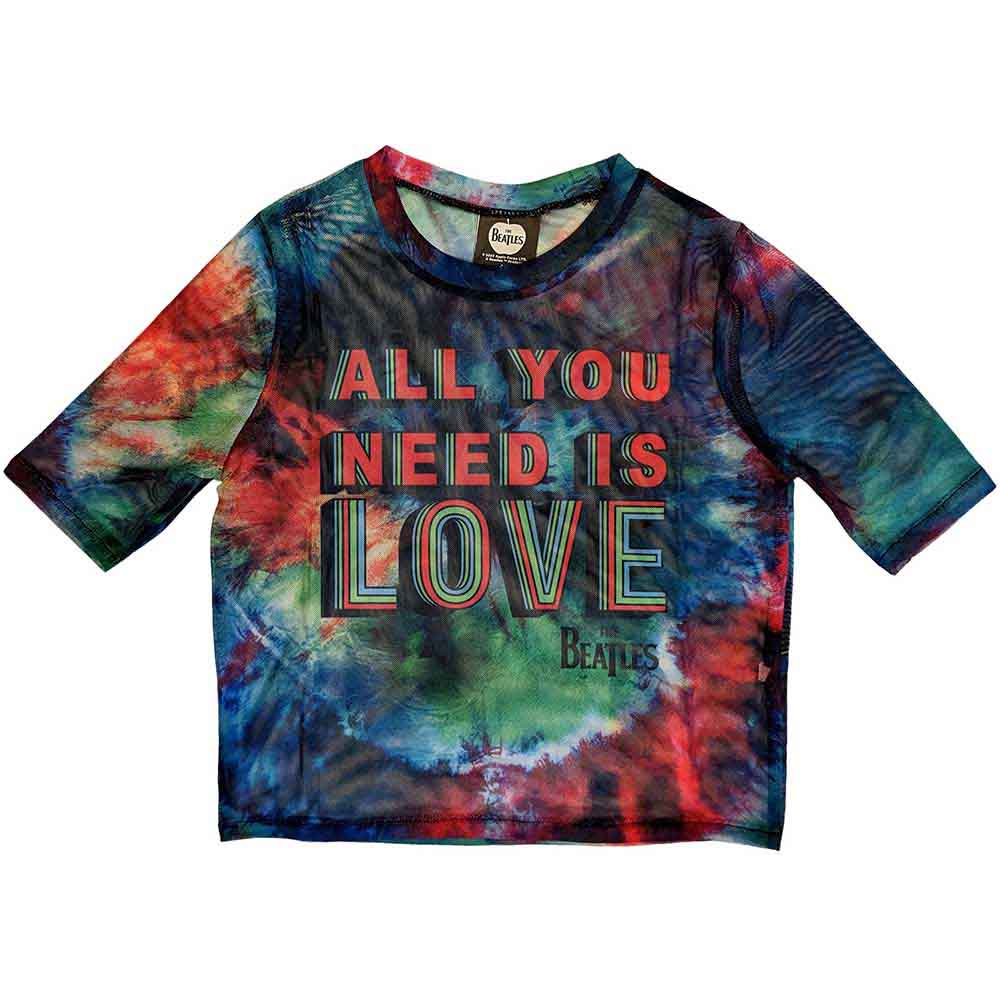 Tielko The Beatles - All You Need Is Love, Žena,Modrá,S