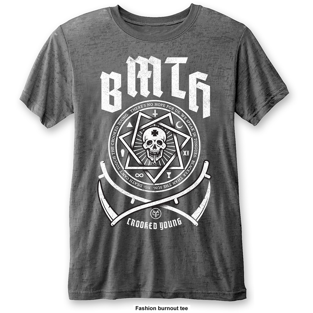Tričko Bring me the horizon - Crooked Young, Unisex,Šedá,XXL