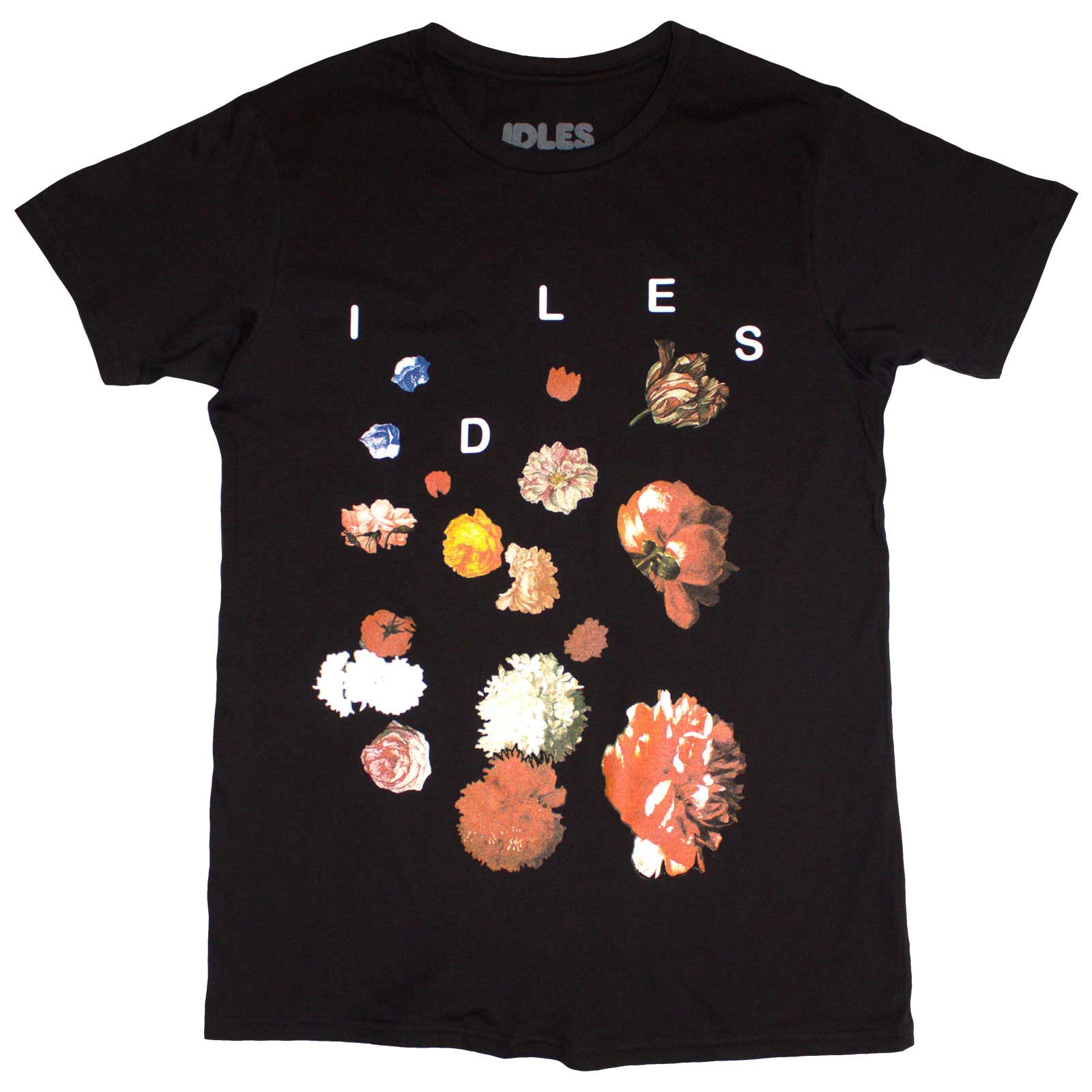 Tričko IDLES - Flowers, Unisex,Čierna,XXL