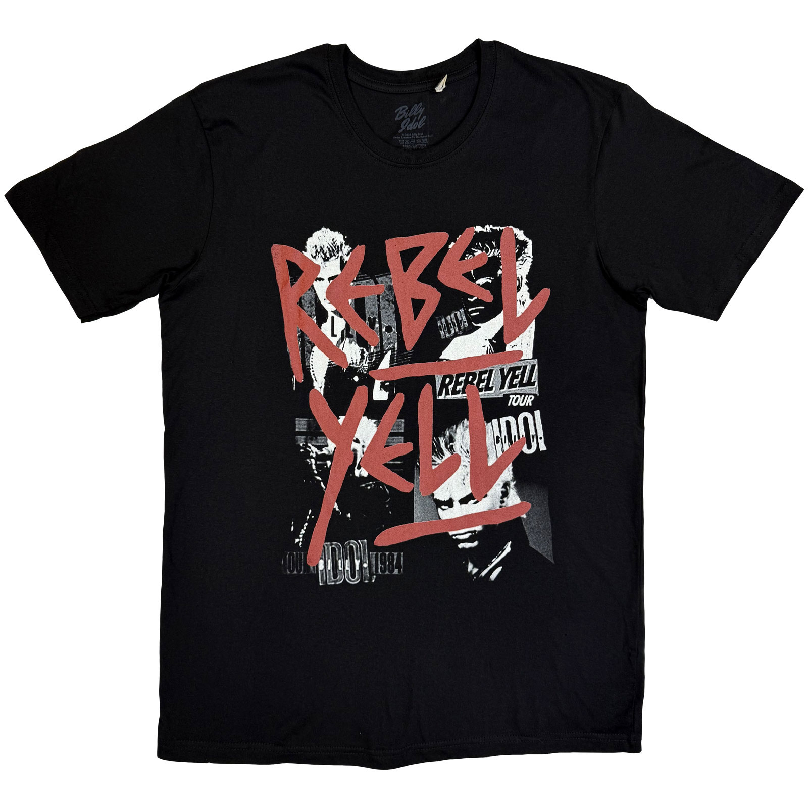 Tričko Billy Idol - Tour '84, Unisex,Čierna,S