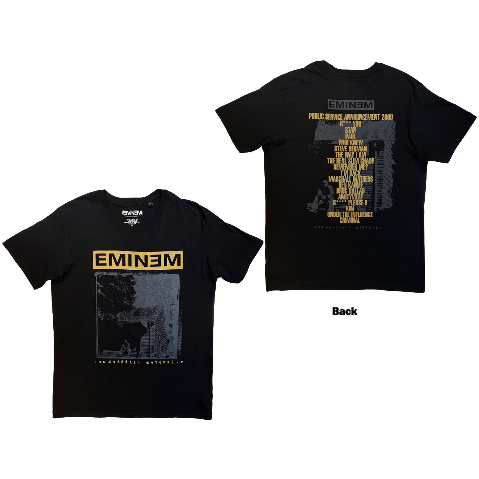 Tričko Eminem - The Marshall Mathers LP, Unisex,Čierna,XXL