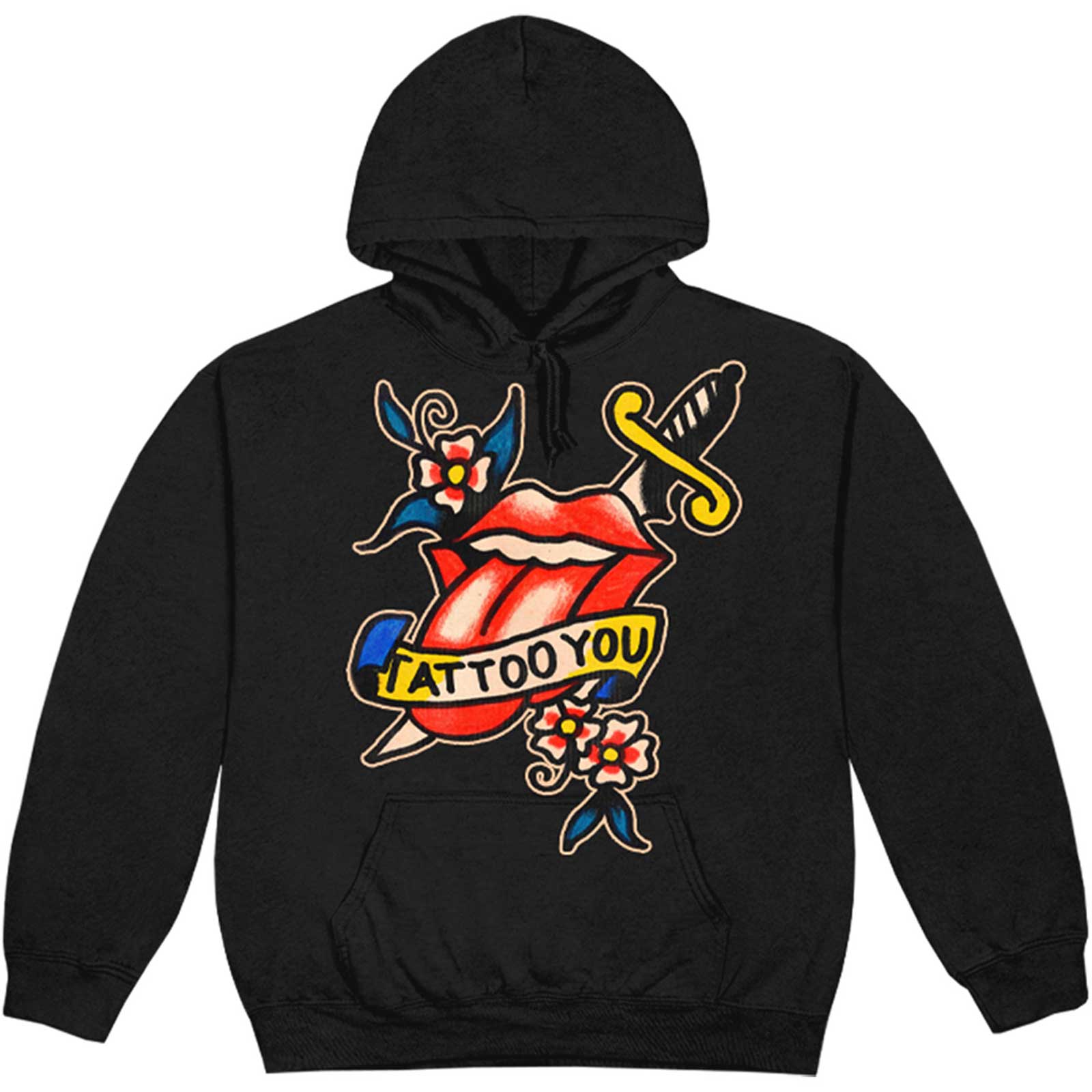 Mikina The Rolling Stones - Tattoo You Lick, Unisex,Čierna,XXL