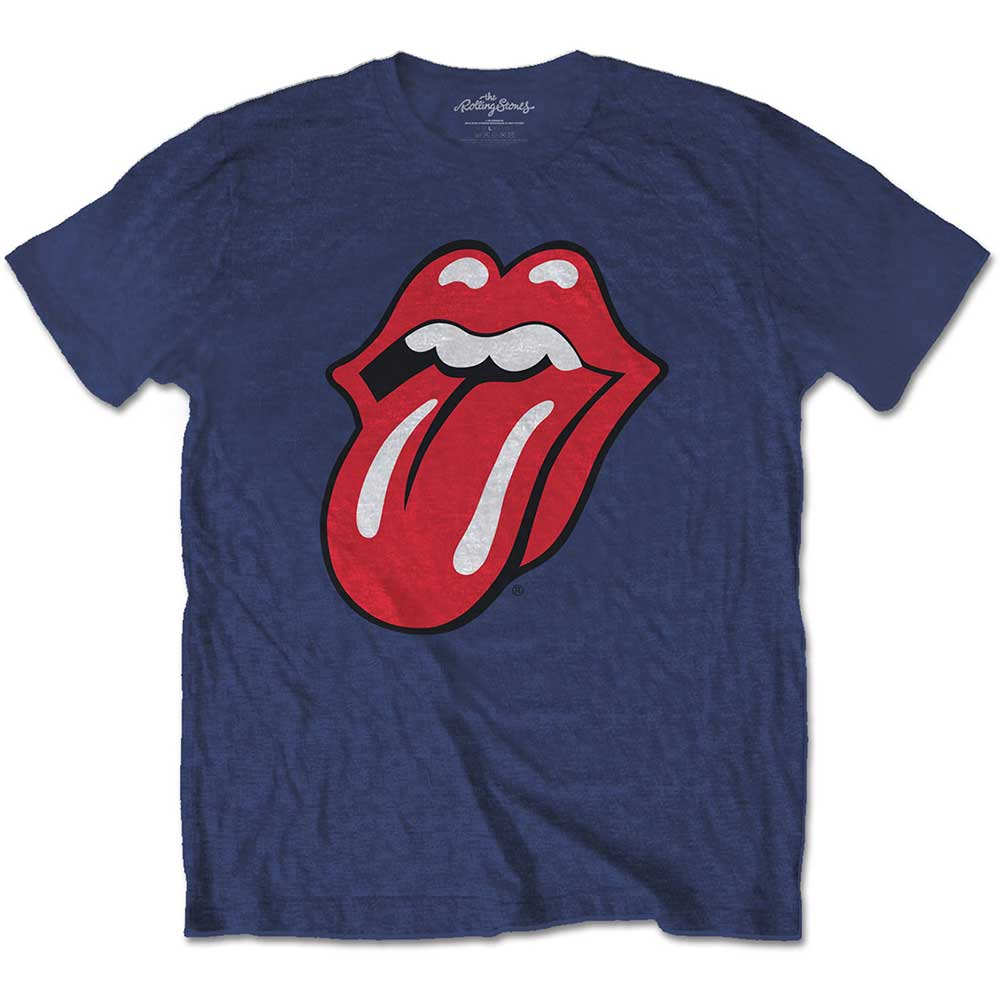 Tričko The Rolling Stones - Classic Tongue, Dieťa,Modrá,12 – 14 rokov