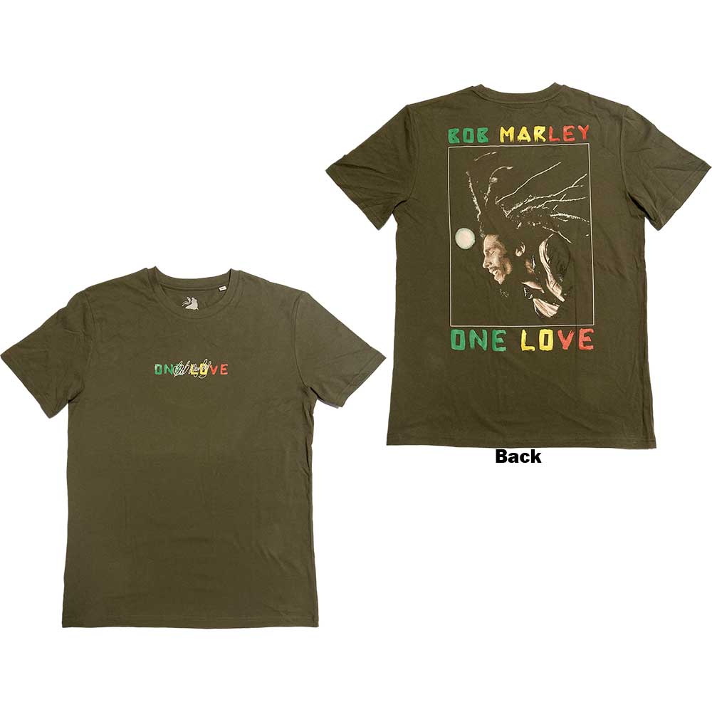 Tričko Bob Marley - One Love Dreads, Unisex,Zelená,XXL
