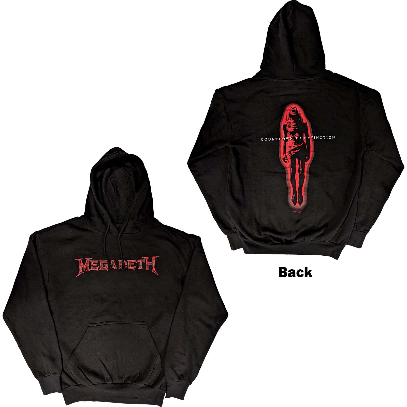 Mikina Megadeth - Countdown To Extinction, Unisex,Čierna,XXL