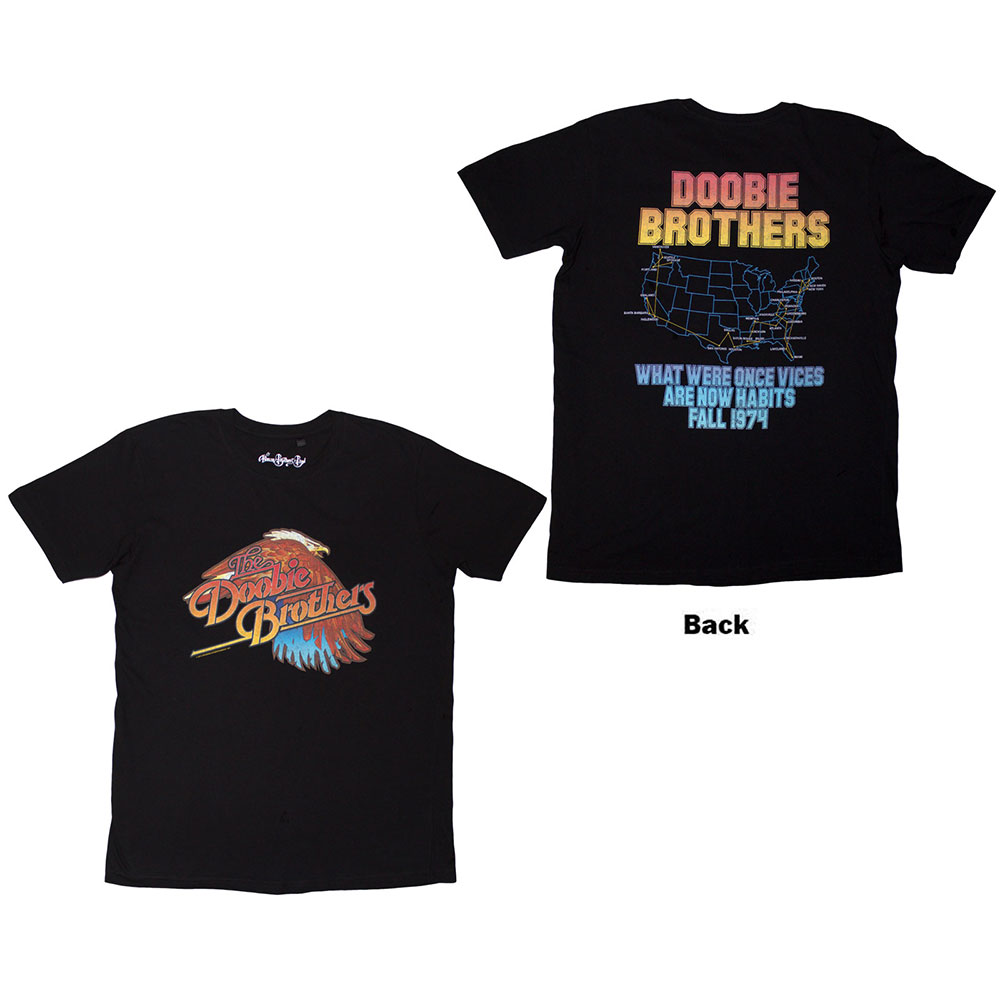 Tričko The Doobie Brothers - Eagle, Unisex,Čierna,XXL