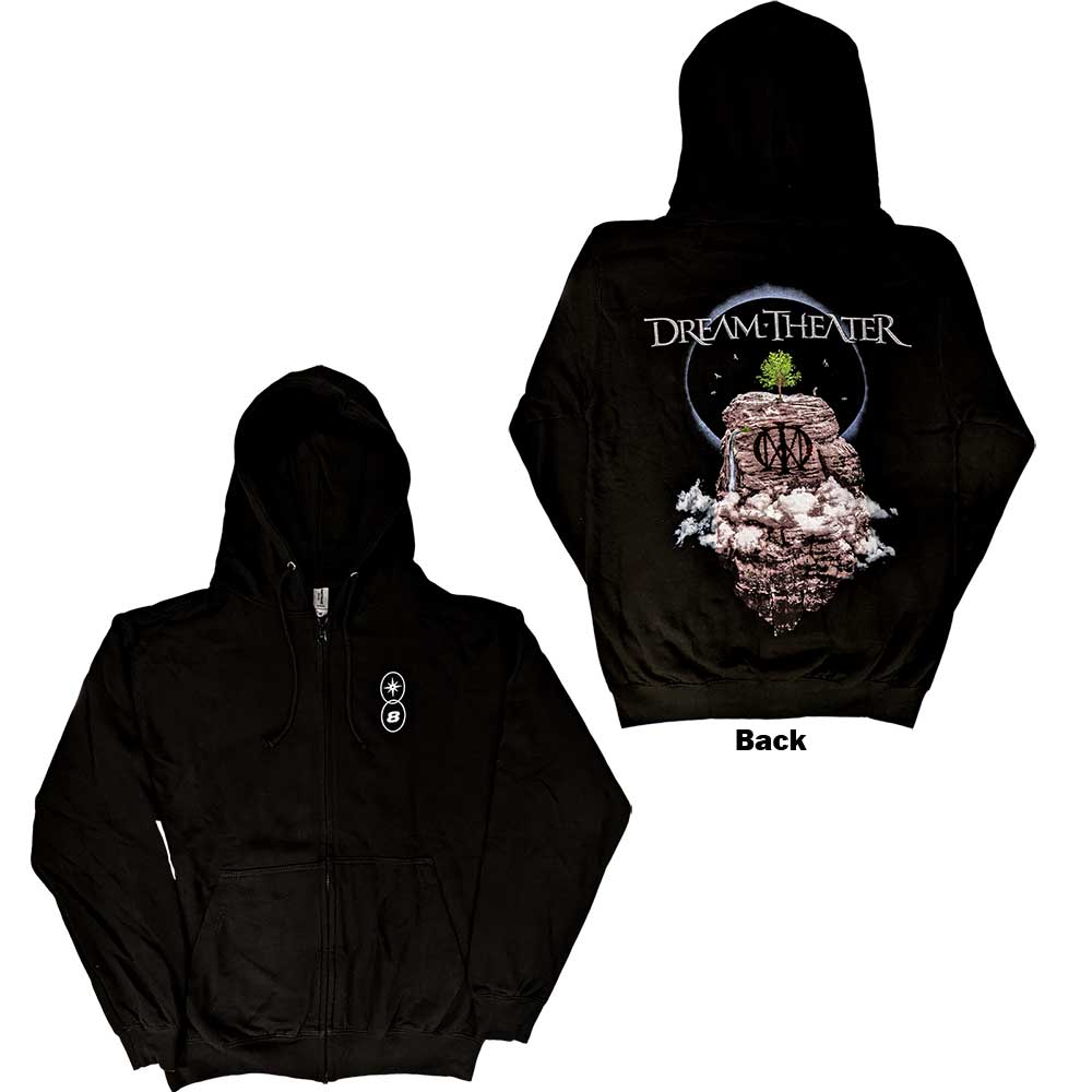 Mikina na zips Dream Theater - Top Of The World Tour 2022, Unisex,Čierna,S