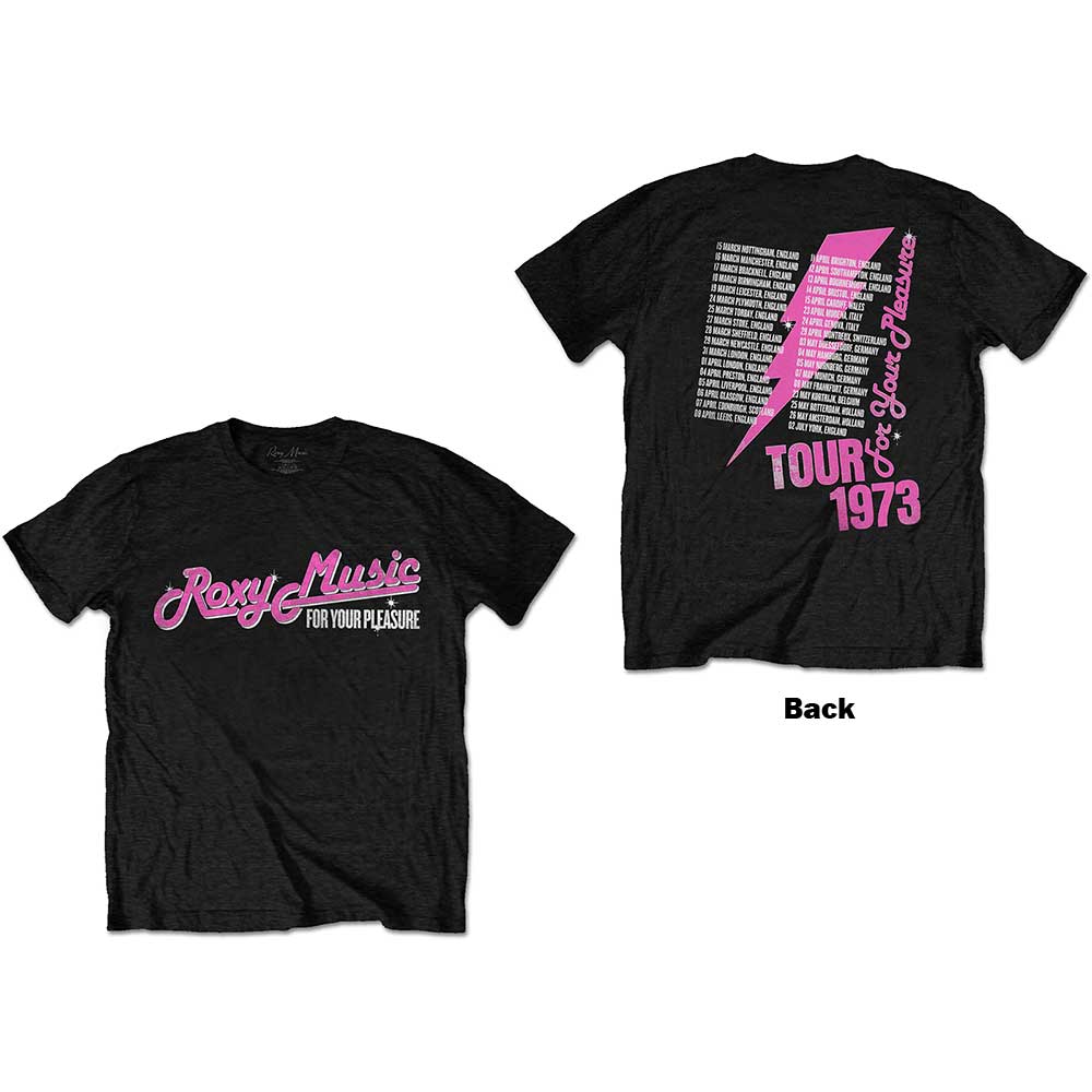 Tričko Roxy Music - For Your Pleasure Tour, Unisex,Čierna,XXL