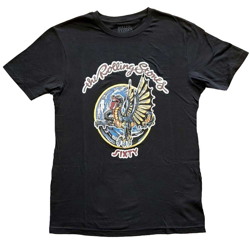 Tričko The Rolling Stones - Sixty Dragon Globe, Žena,Čierna,4XL
