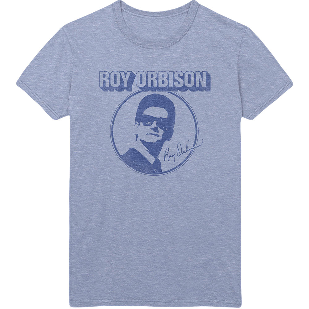 Tričko Roy Orbison - Photo Circle, Unisex,Modrá,L