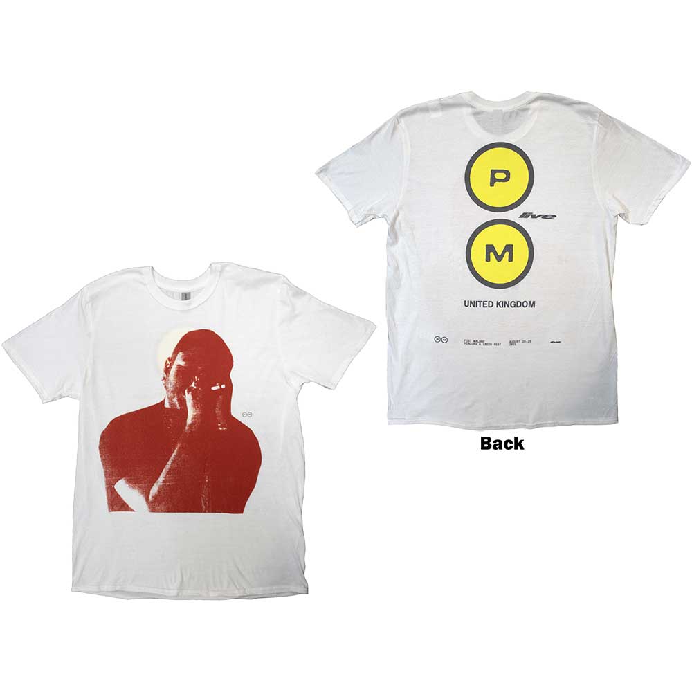 Tričko Post Malone - Red Photo Live, Unisex,Biela,XXL