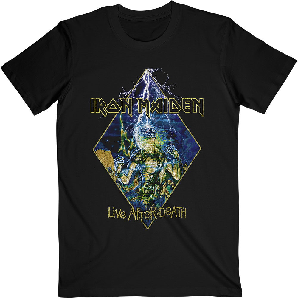 Tričko Iron Maiden - Live After Death Diamond, Unisex,Čierna,XXL