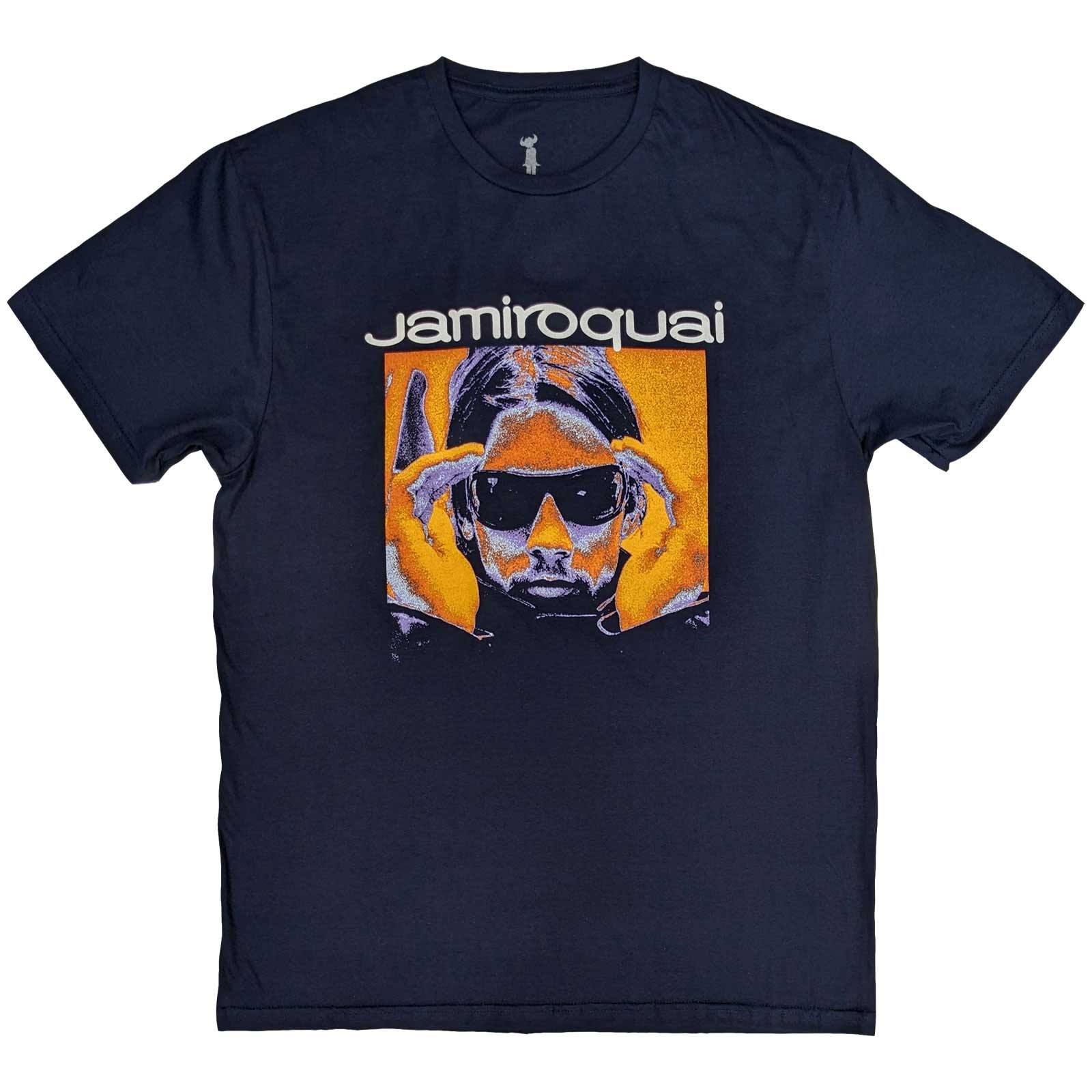 Tričko Jamiroquai - Orange Glow, Unisex,Modrá,XXL