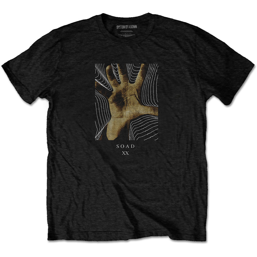 Tričko System of a Down - 20 Years Hand, Unisex,Čierna,XXL