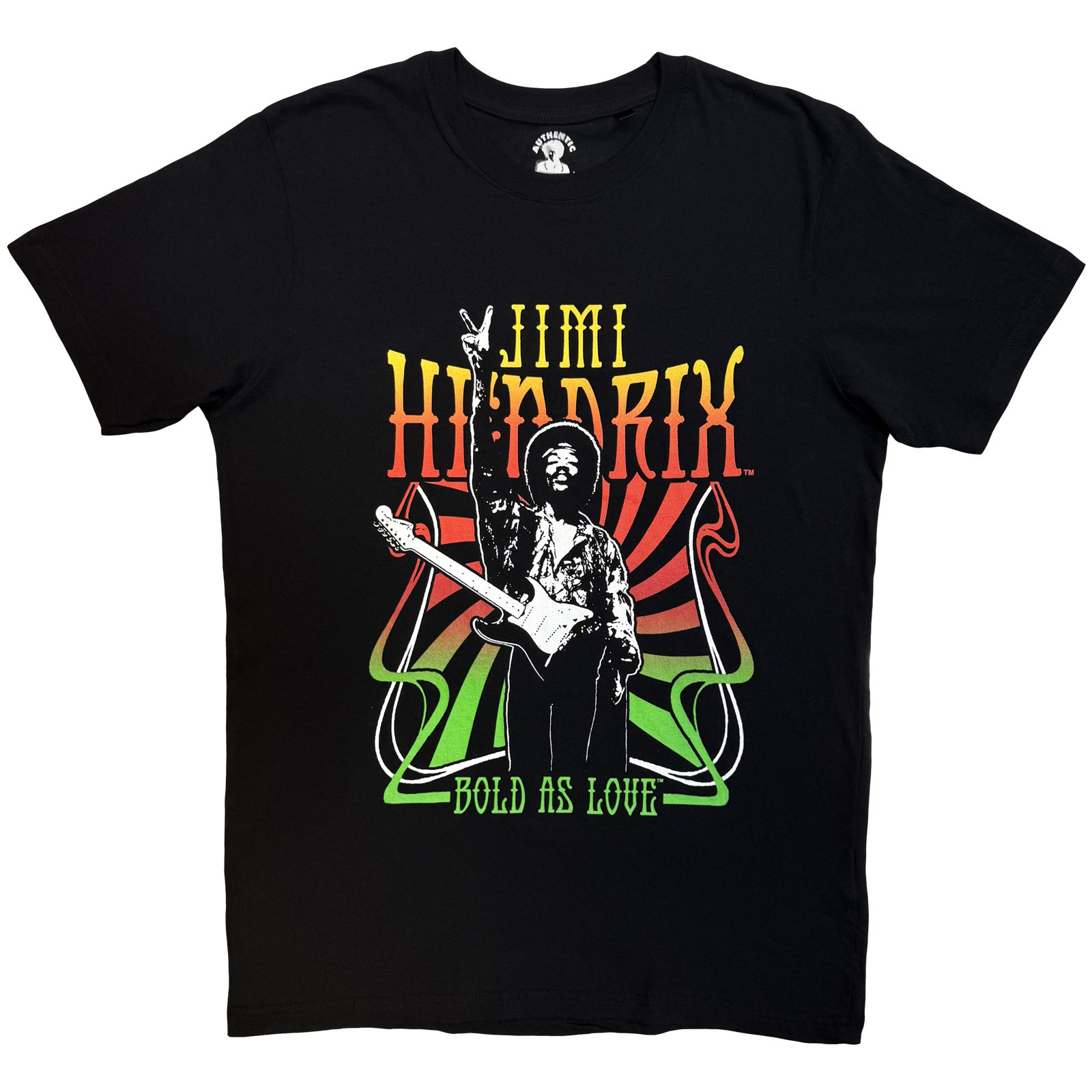 Tričko Jimi Hendrix - Bold As Love, Unisex,Čierna,XXL