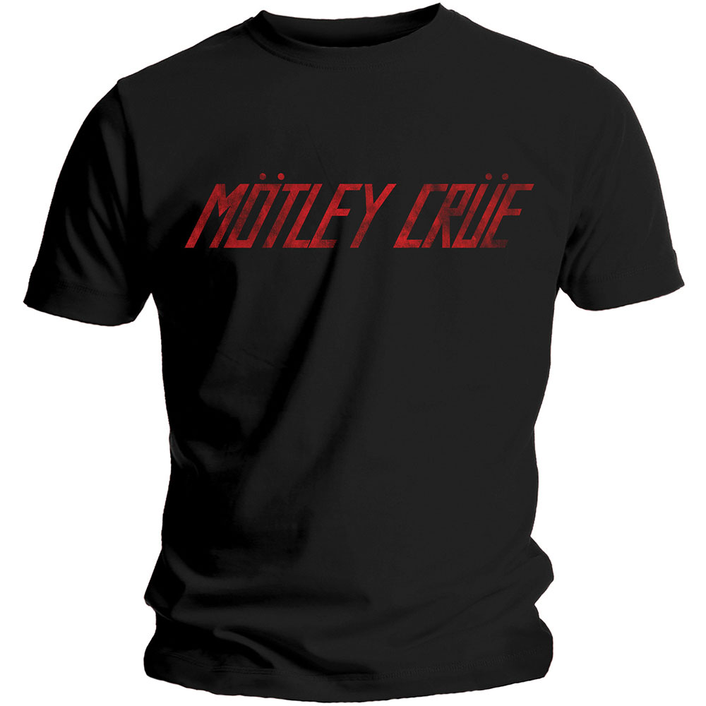Tričko Motley Crue - Distressed Logo, Unisex,Čierna,XXL