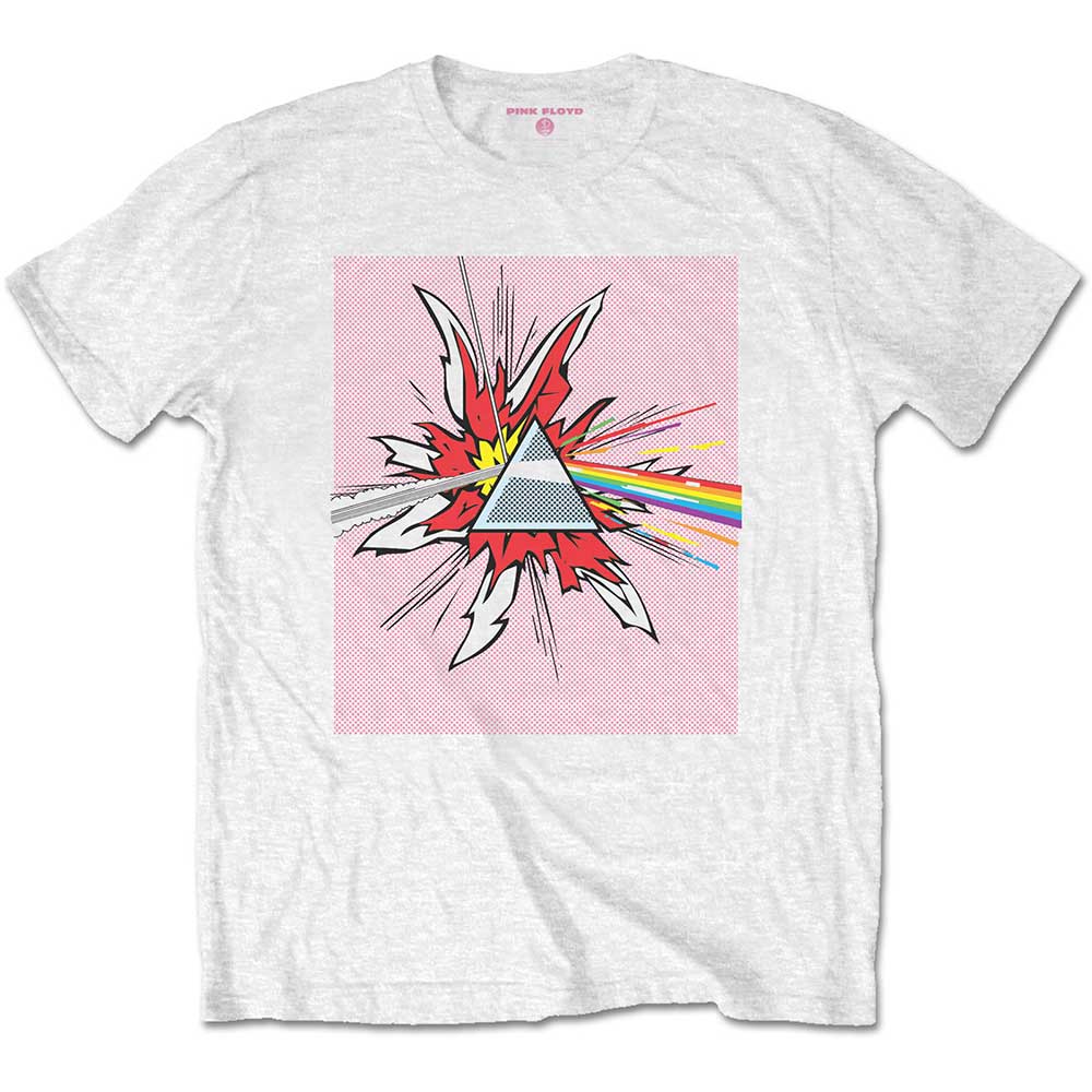 Tričko Pink Floyd - Lichtenstein Prism, Unisex,Biela,XXL