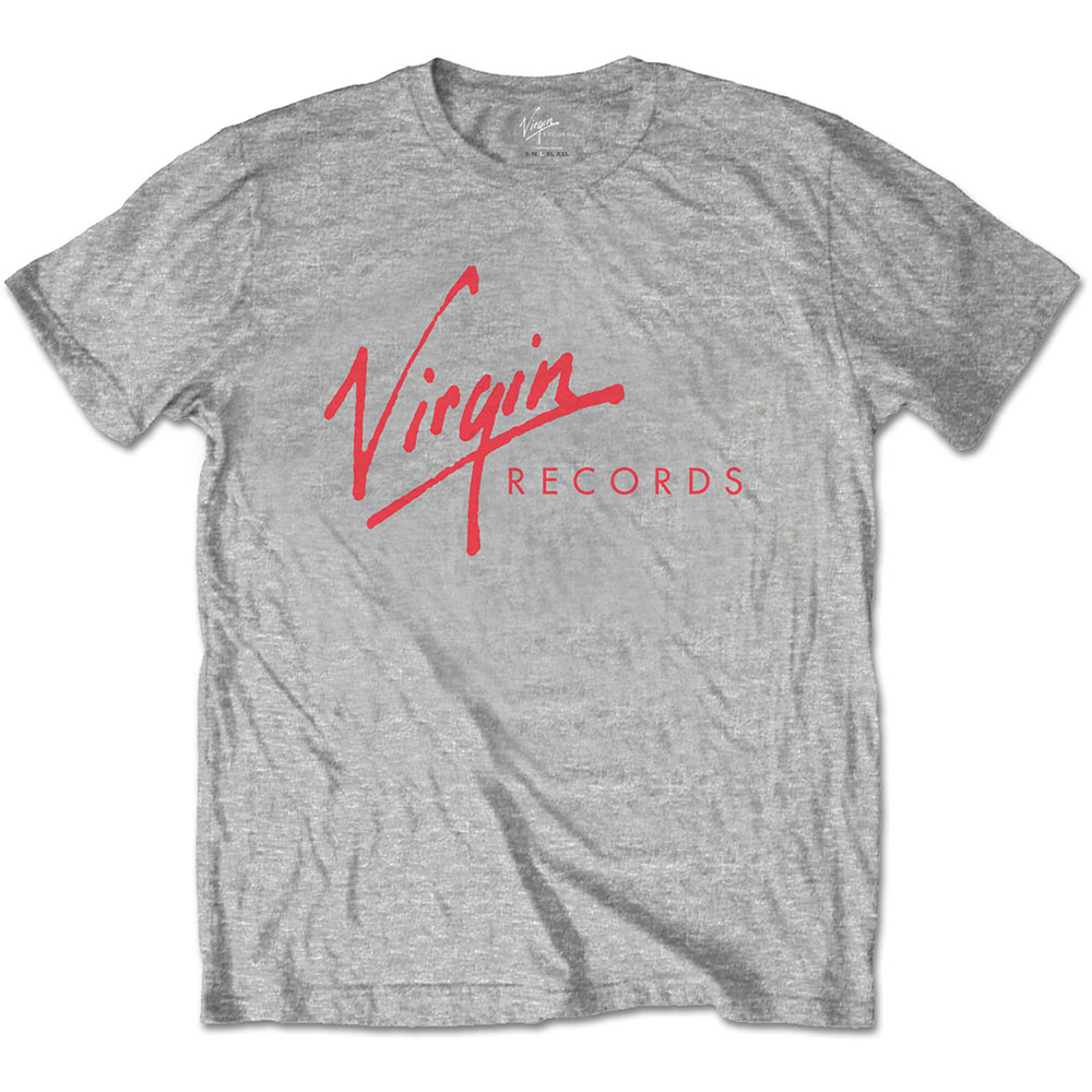 Tričko Virgin Records - Logo, Unisex,Šedá,XXL