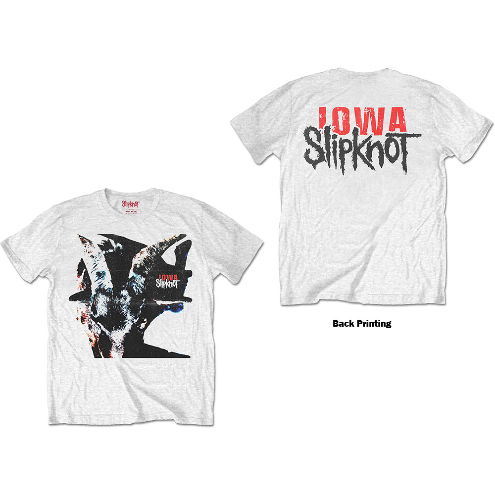 Tričko Slipknot - Iowa Goat Shadow, Unisex,Biela,XXL