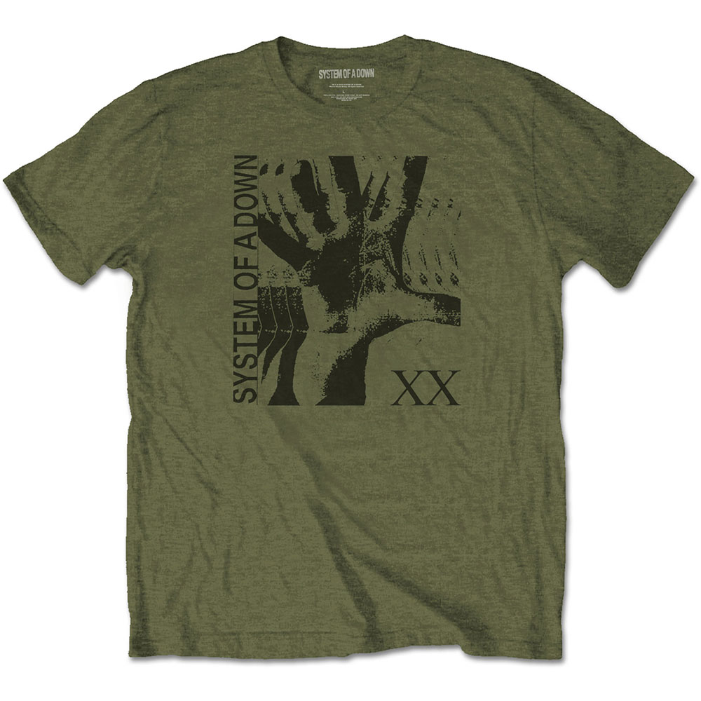 Tričko System of a Down - Intoxicated, Unisex,Zelená,XL