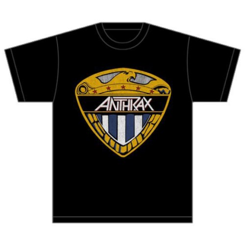 Tričko Anthrax - Eagle Shield, Unisex,Čierna,XXL