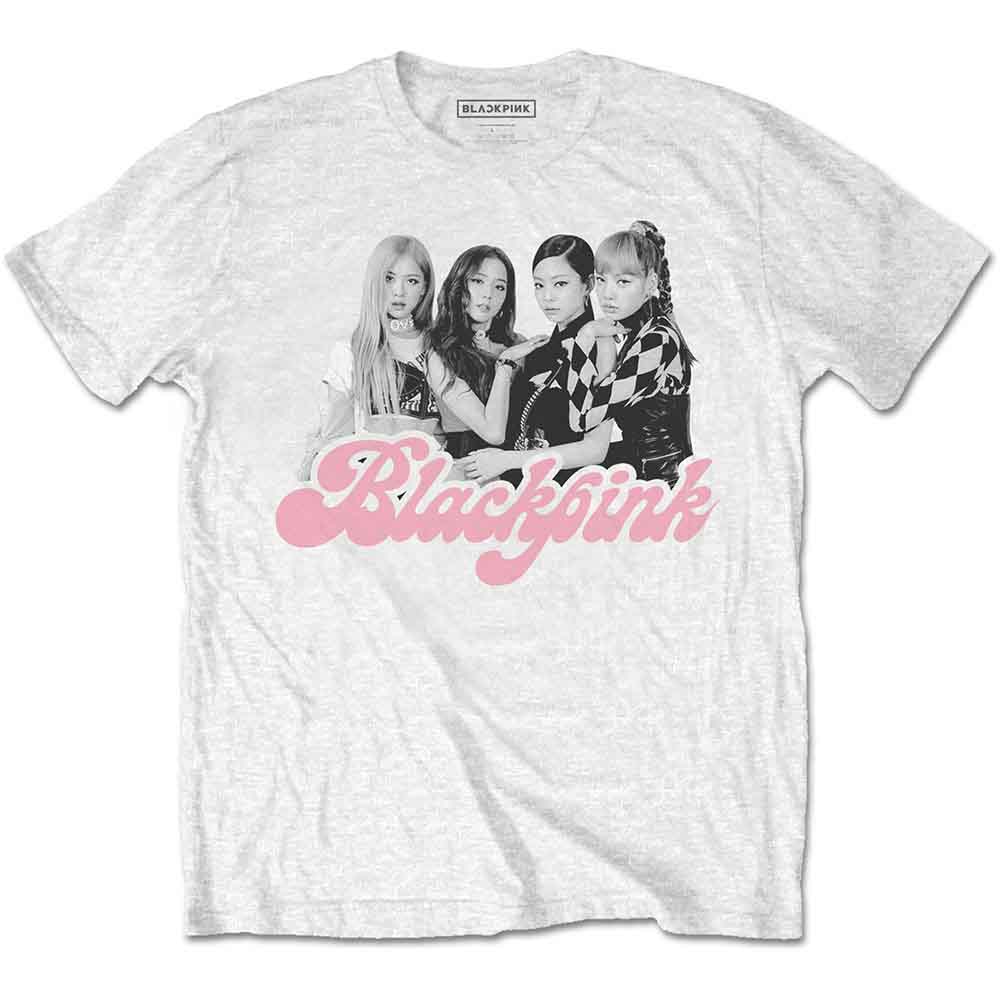 Tričko Blackpink - Photo, Unisex,Biela,XXL