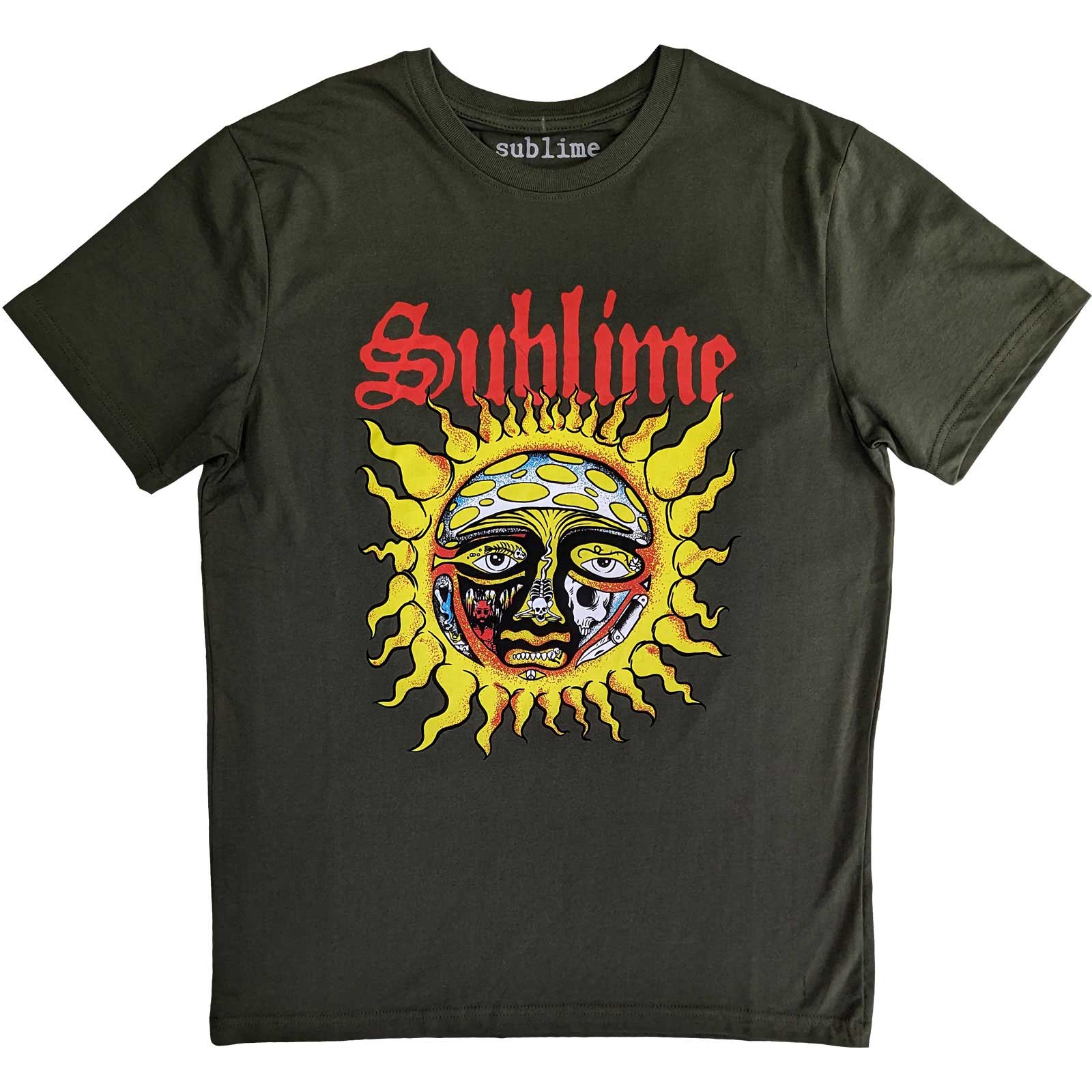 Tričko Sublime - Yellow Sun, Unisex,Zelená,XL