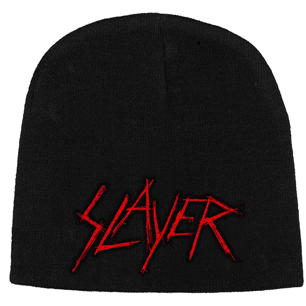 Čapica Slayer - Scratched Logo, Unisex,Čierna,Univerzálna