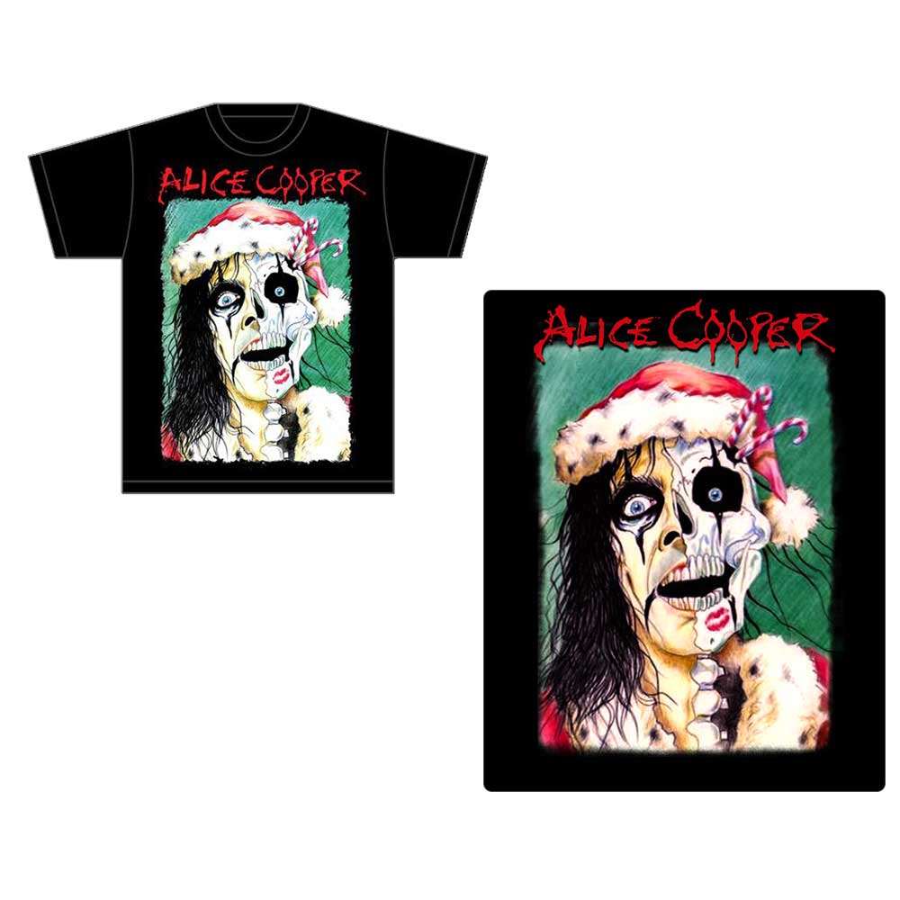 Tričko Alice Cooper - Xmas Card, Unisex,Čierna,XXL