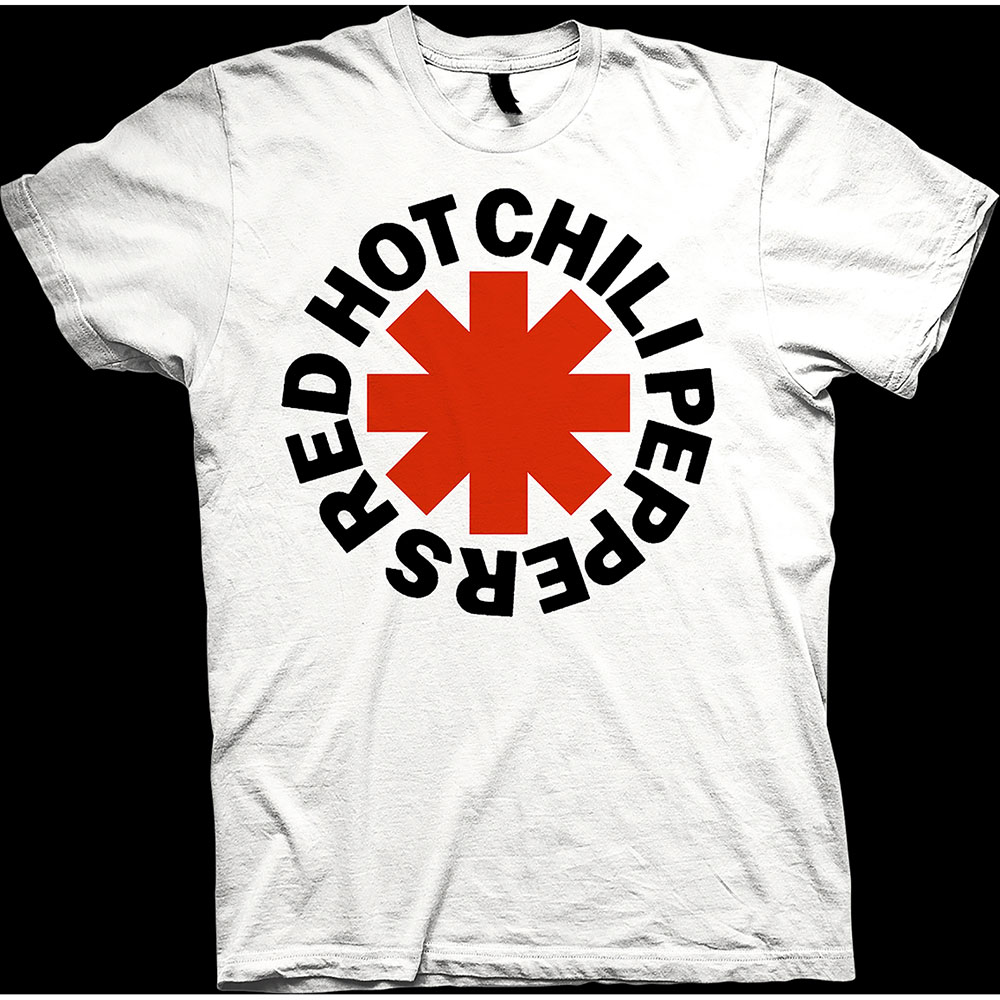 Tričko Red hot chili peppers - Red Asterisk, Unisex,Biela,XXL