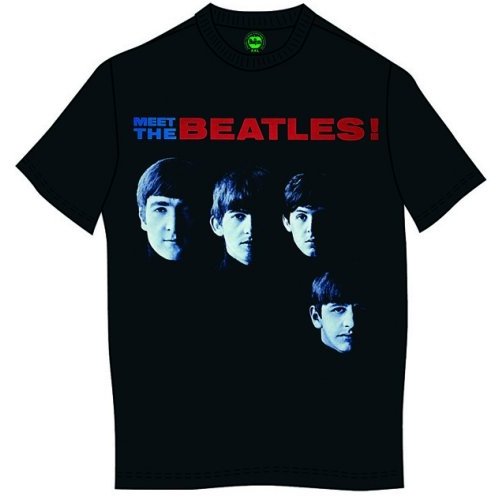 Tričko The Beatles - Meet The Beatles, Unisex,Čierna,XXL