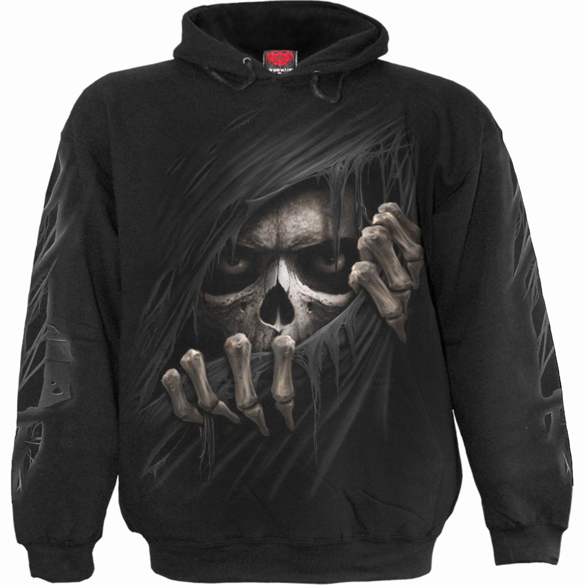Mikina Spiral Stairs - Grim Ripper, Unisex,Čierna,M