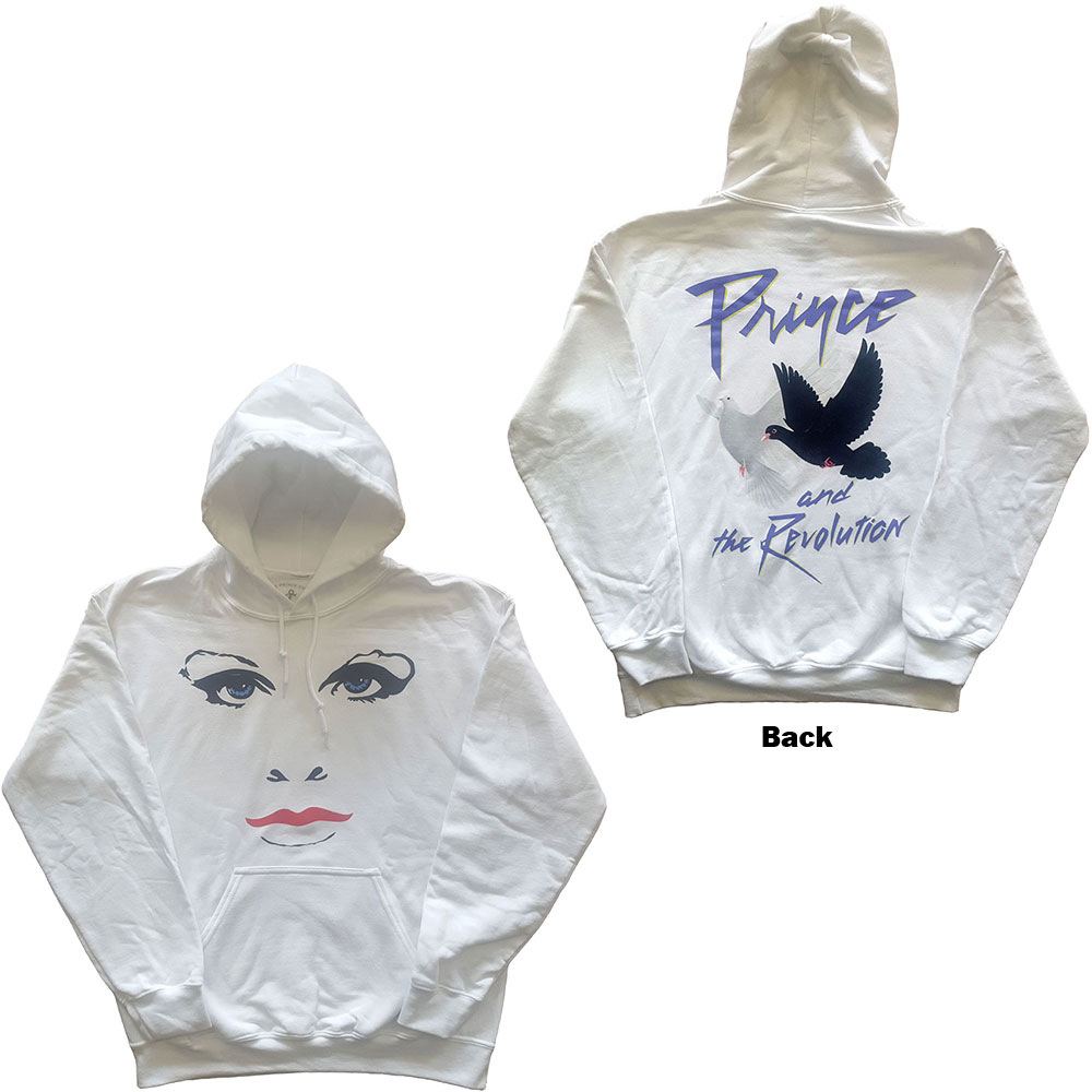 Mikina Prince - Faces & Doves, Unisex,Biela,XXL