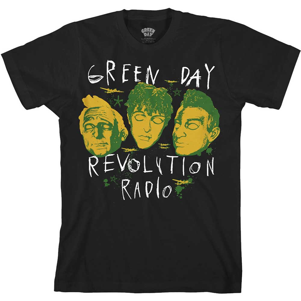 Tričko Green Day - Scribble Mask, Unisex,Čierna,XXL
