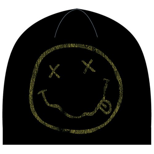 Čapica Nirvana - Smiley, Unisex,Čierna,Univerzálna
