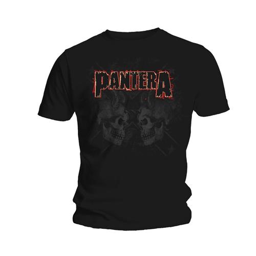 Tričko Pantera - Watermarked Skulls, Unisex,Čierna,S