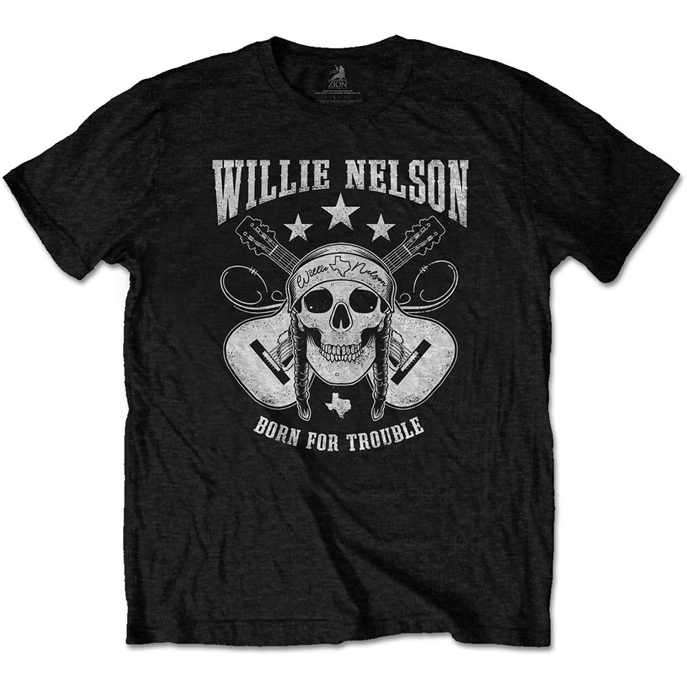 Tričko Willie Nelson - Skull, Unisex,Čierna,XXL